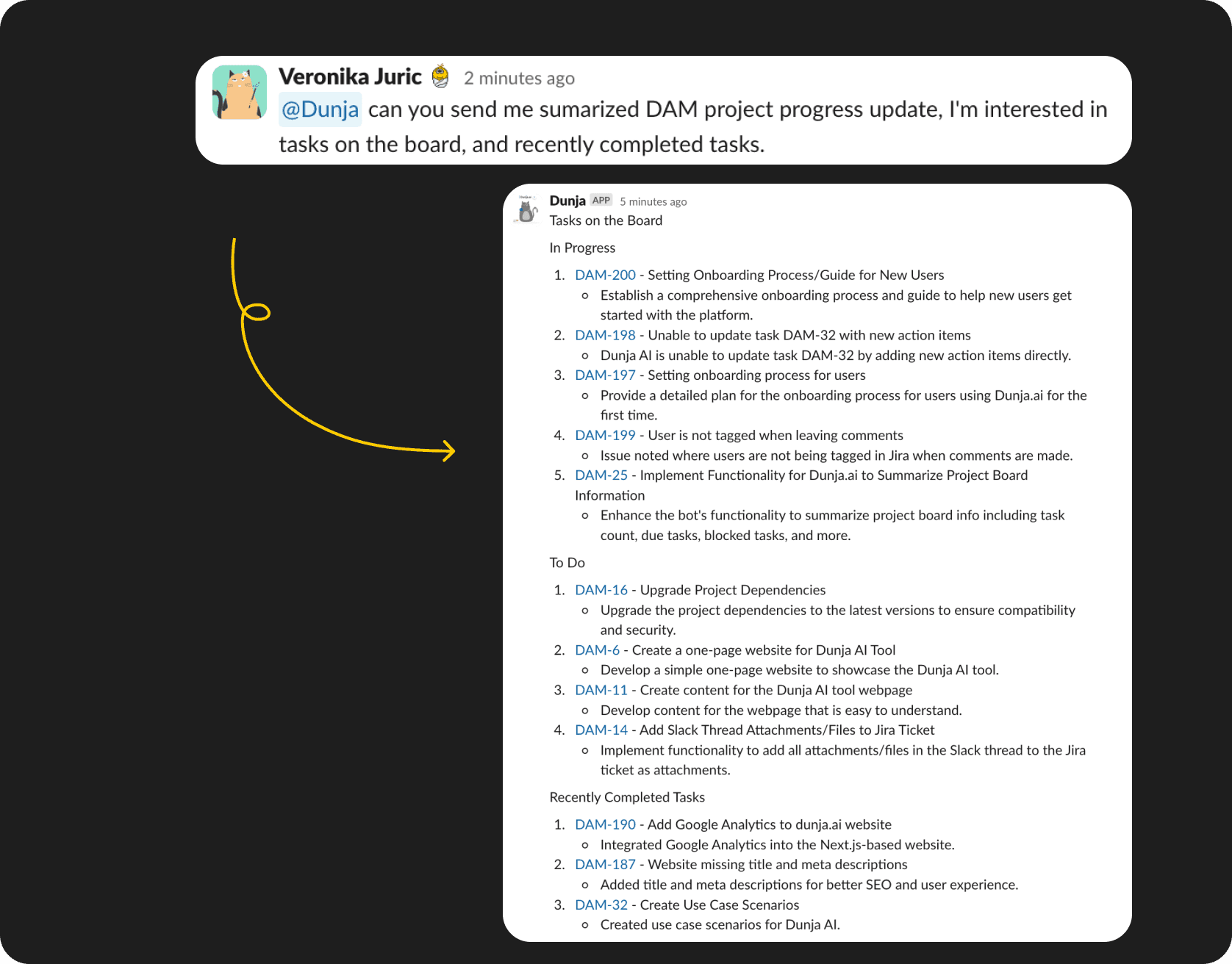 Explained steps for usage